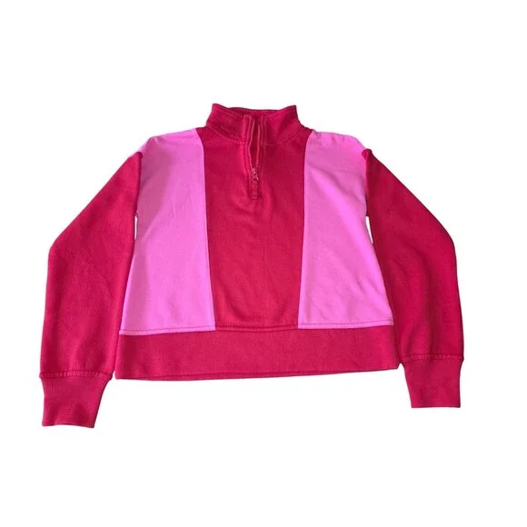 Girls Ideology Half-Zip Pullover Sweater Pink/Red Size M (10/12) NWT - Picture 4 of 8
